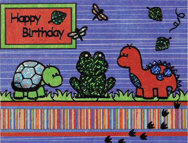 HOTP Dazzles N1613 Boy Stuff Outline Peel Sticker