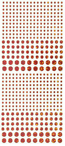 HOTP Dazzles N1558 Pink Jewel Outline Peel Sticker