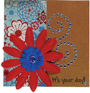 HOTP Dazzles N1562 Blue Jewel Outline Peel Sticker