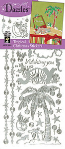 HOTP Dazzles TROPICAL CHRISTMAS Stickers SLV 2051