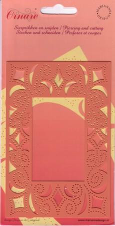 Ornare Piercing Cutting Template Rectangle Frame