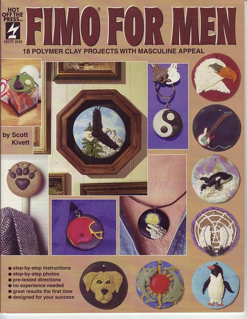 Fimo For Men Polymer Clay Book OOP Rare NEW Copy!