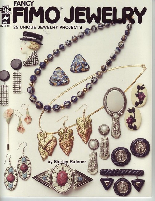 Fancy Fimo Jewelry Polymer Clay OOP Rare NEW book