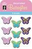 Silk Screened BUTTERFLIES Brads HOTP So Cute! 81100