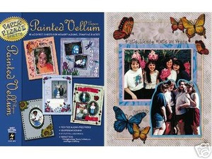 16 Painted Vellum Papers Scrapbooking Pizazz OOP HOTP