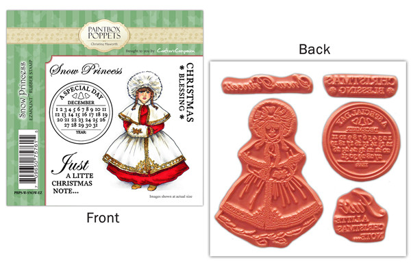 Paintbox Poppets SNOW PRINCESS By Christine Haworth 5-Stamp EZMount Rubber Stamp Set