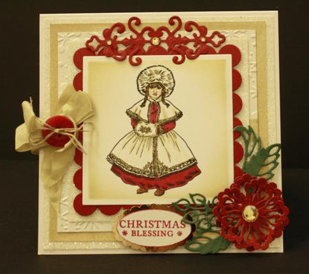 Paintbox Poppets SNOW PRINCESS By Christine Haworth 5-Stamp EZMount Rubber Stamp Set