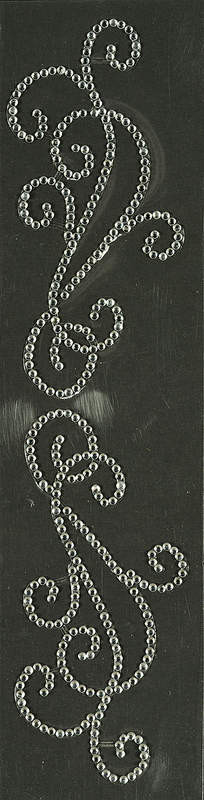 Inspire SIlver Rhinestone Swirl SW-1007  2-Pack Fancy Trims Pack Bling