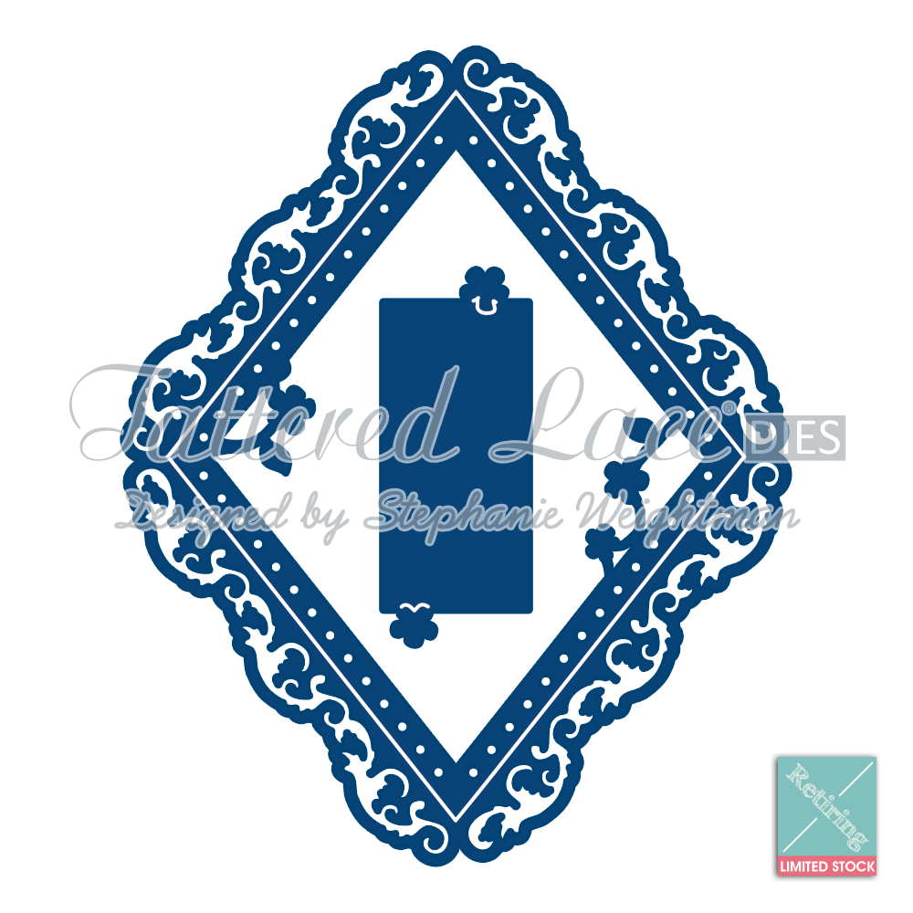 Tattered Lace Ornamental Diamond D064 Cutting Dies RETIRED