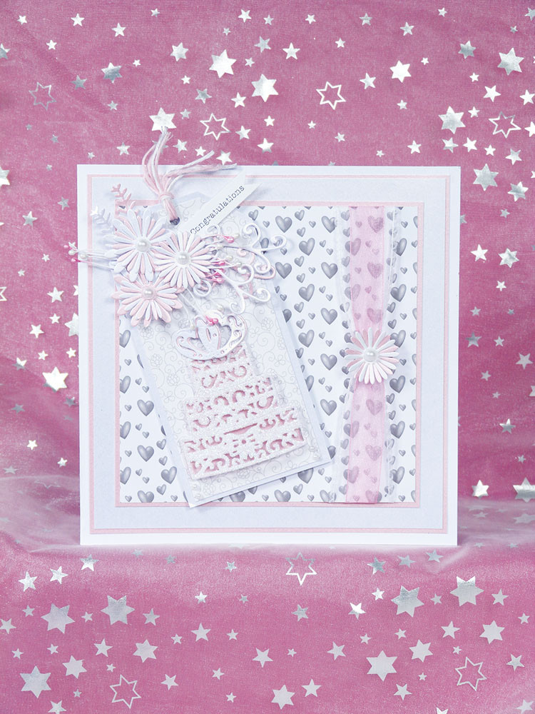 Tattered Lace 3 Tier Cake in a Square D195 Cutting Dies RETIRED