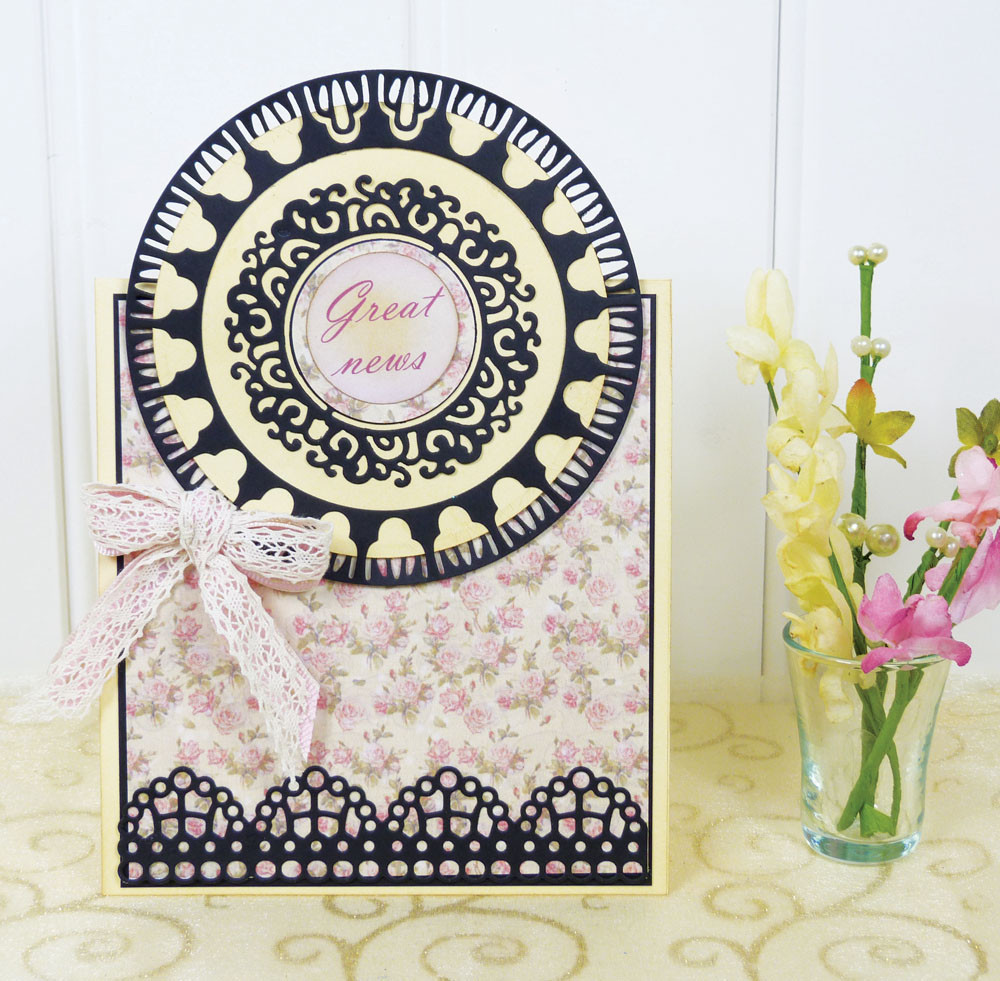 Tattered Lace VIctorian Circle D073 with Flourish Border D068 Cutting Dies RETIRED