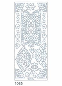 Starform ABSTRACT LOTUS FLOWER 1085 GOLD Peel Stickers