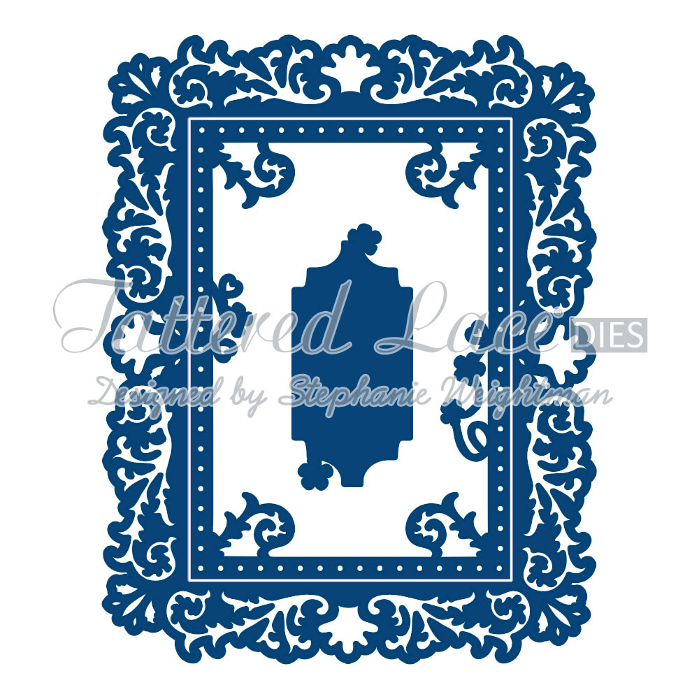Tattered Lace Ornamental Rectangle Cutting Die Set D065 Retired
