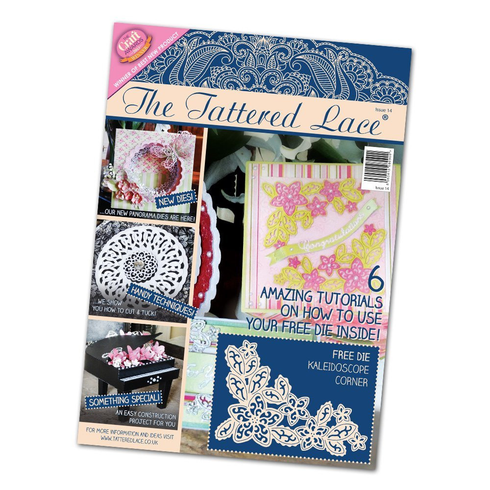 Tattered Lace Magazine Issue 14 Kaleidoscope Corner Cutting Dies