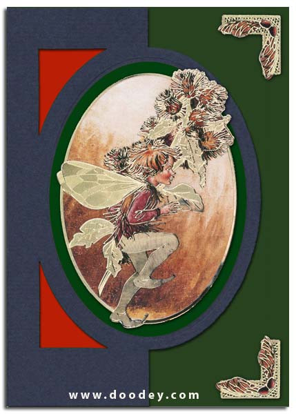 Lomiac Die-Cut A6 Oval Blue 5-pc Cards Card-Making