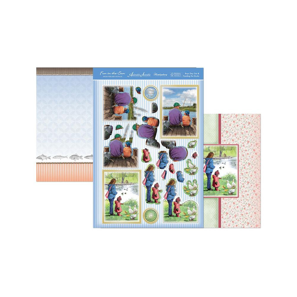 Hunkydory Fun in the Sun Boys Day Out and Feeding the Ducks Toppers Card Kit