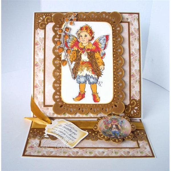 Faerie Poppets Elfin Lanterns By Christine Haworth 9-Stamp EZMount Rubber Stamp Set