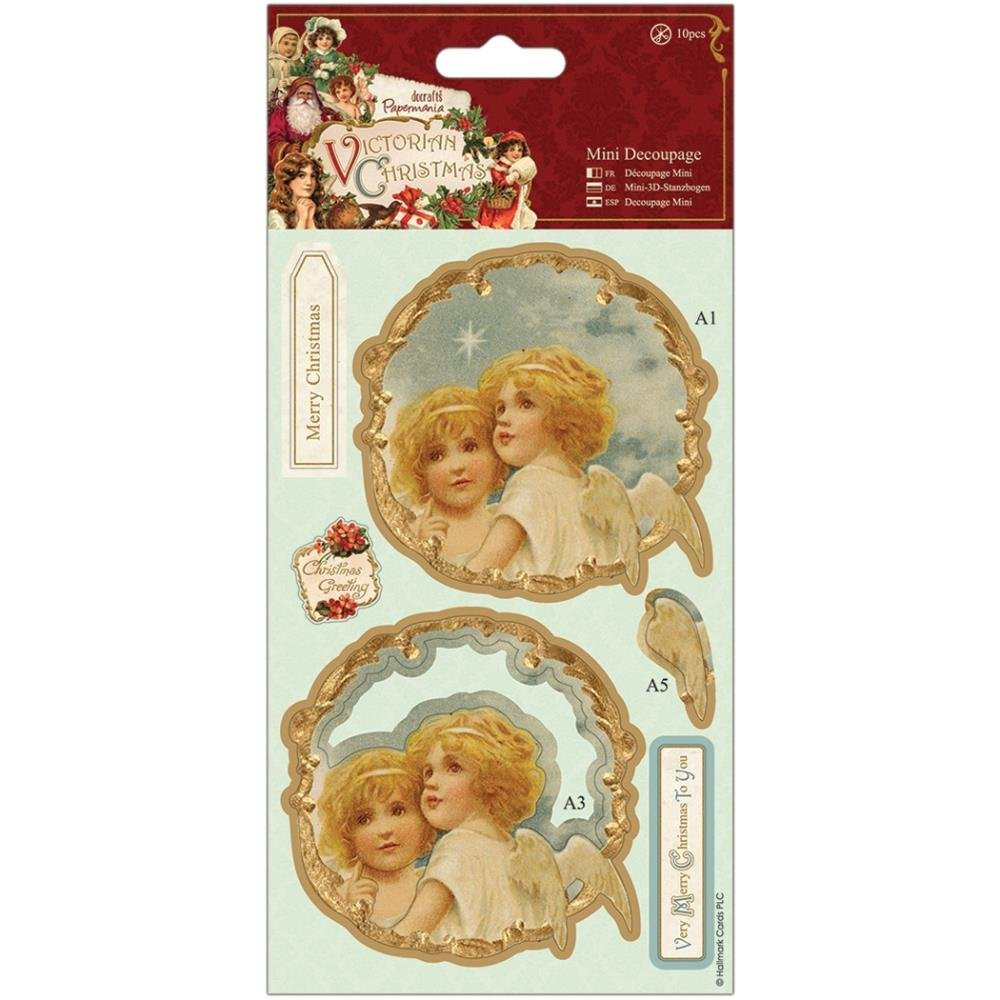 DoCrafts Victorian Christmas - Mini Decoupage - Angels