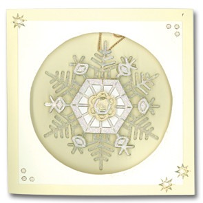 Starform Transparent Glitter Silver 7054 Large Ice Crystals Stickers Peel Outline