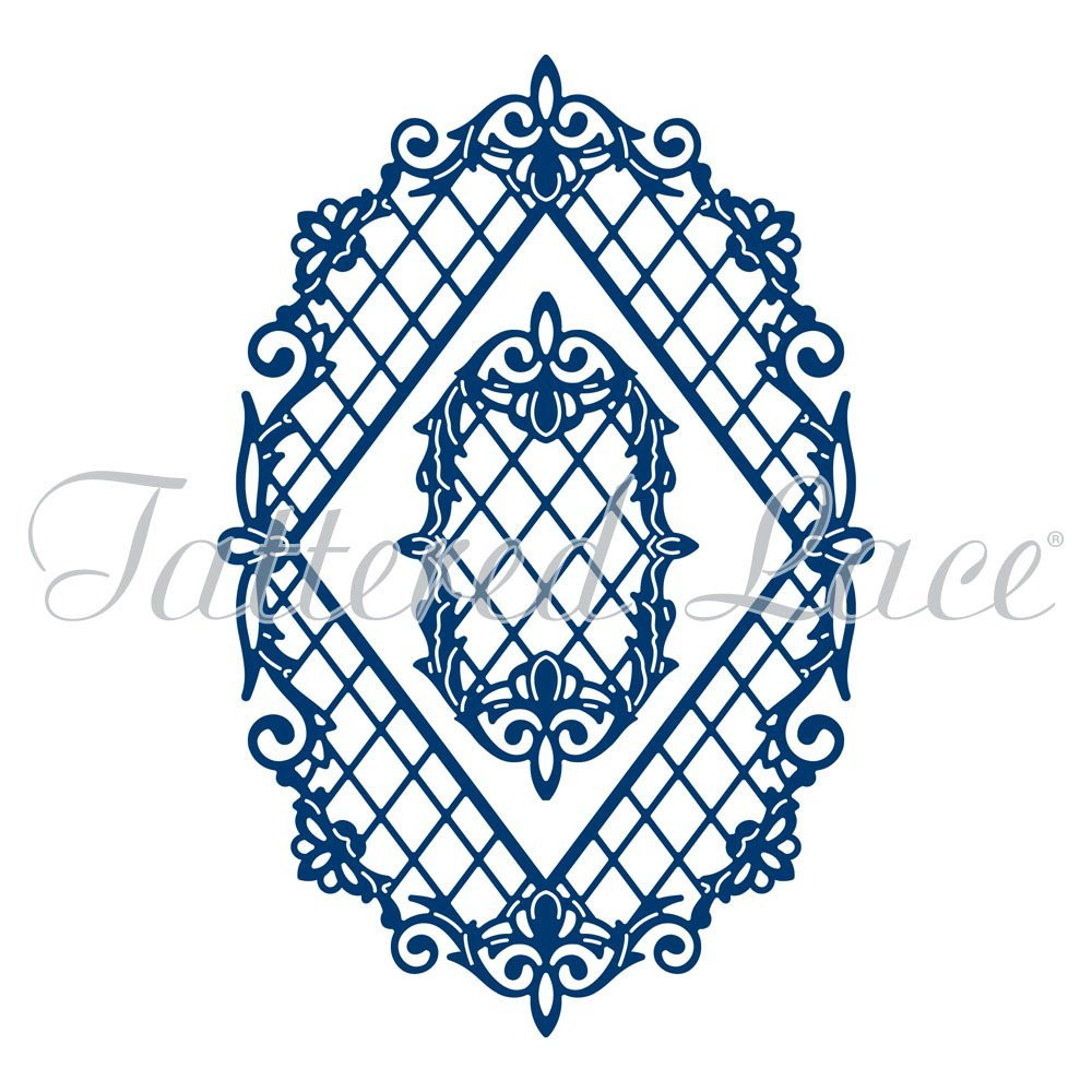 Tattered Lace Diamond Trellis Cutting Die D979