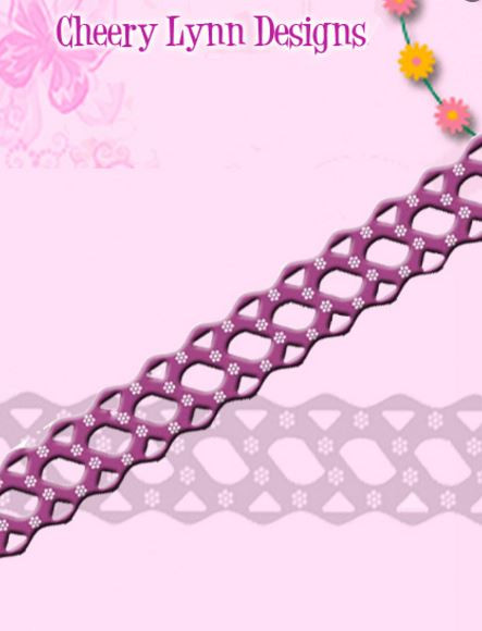 Cheery Lynn Design - B157 - Country Girl - Border Ribbon Cutting Die