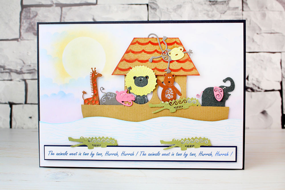 Tattered Lace Ark Elephant Metal Dies - D1093