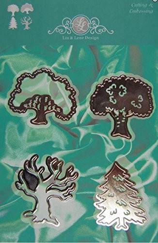 Lin & Lene Designs Trees - Set of 4 Dies for Cutting and Embossing 1201-0017