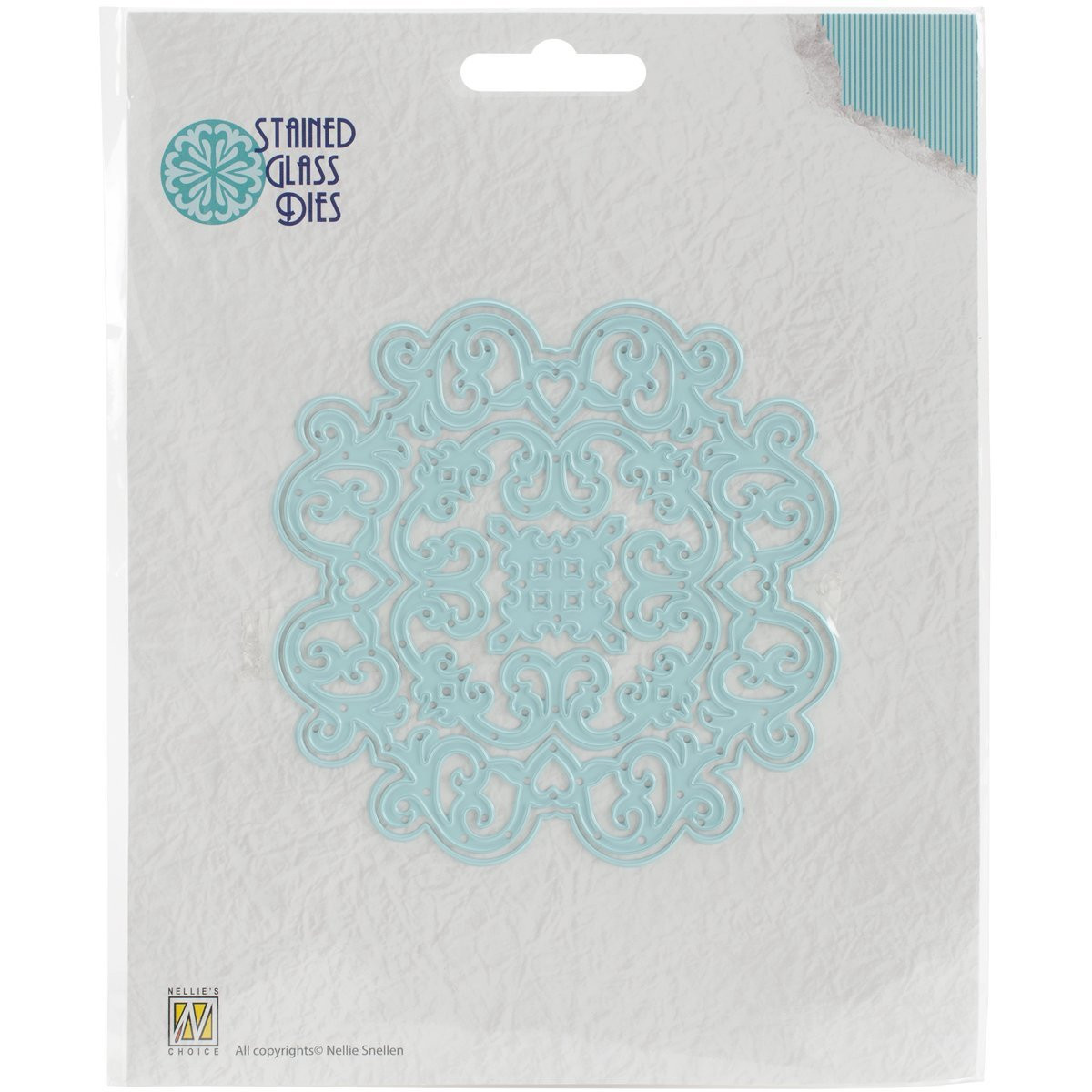 Nellie's Choice Stained Glass Dies, Fantasy Flower