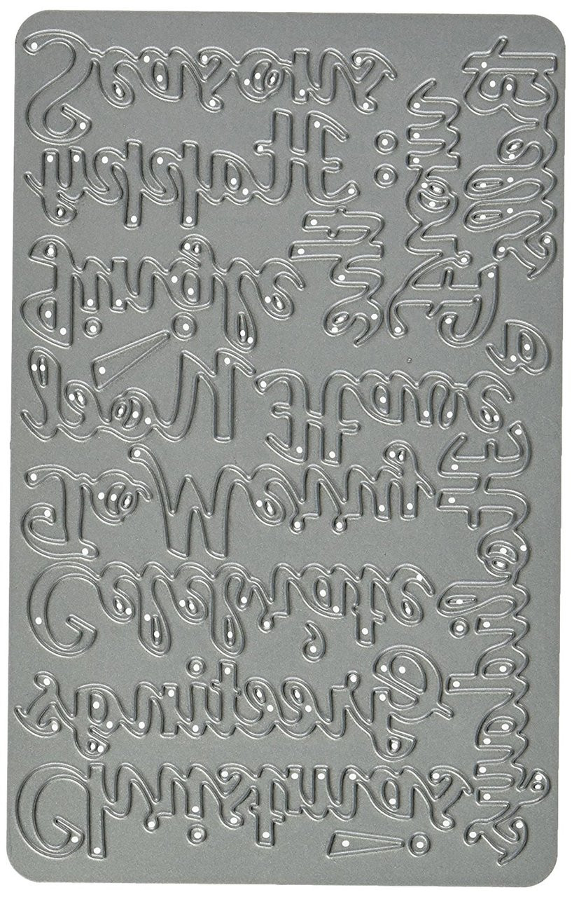 Die-Versions Complements Die, 4-Inch by 6-Inch, Holiday 1 DVC-4X6-206