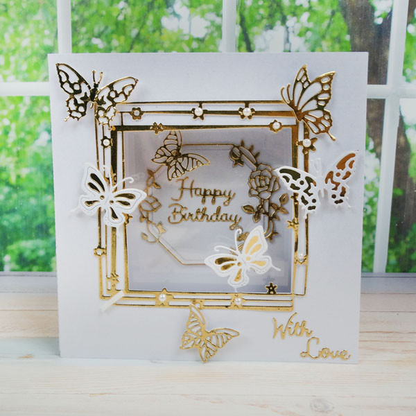 Tattered Lace Starlight Square Cutting Dies D594