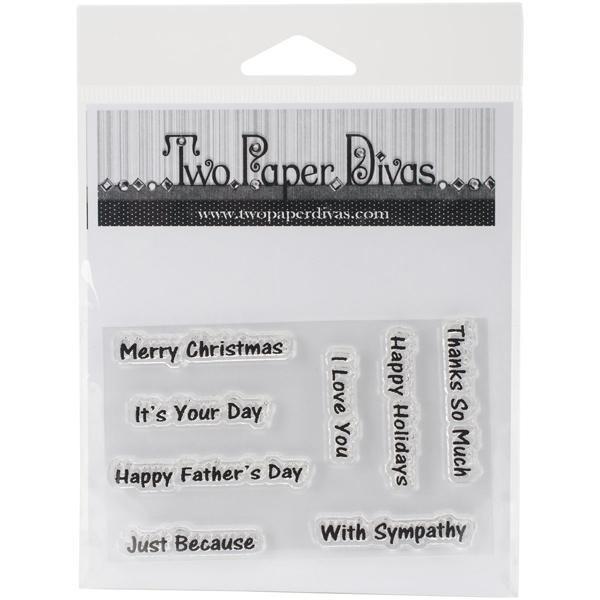 Two Paper Divas Clear Stamps 6'X4.5'-Banners #2