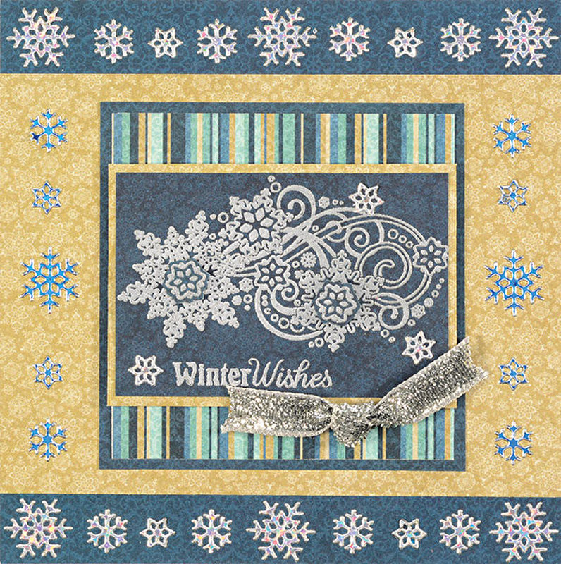 HOTP Small  Snowflakes & Swirls Rubber Stamps 1220 Unmounted