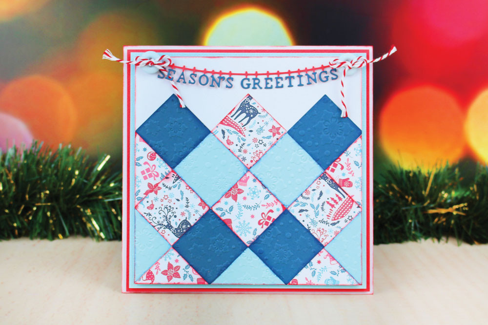 Tattered Lace RETIRED Washing Line Season's Greetings Die - D827