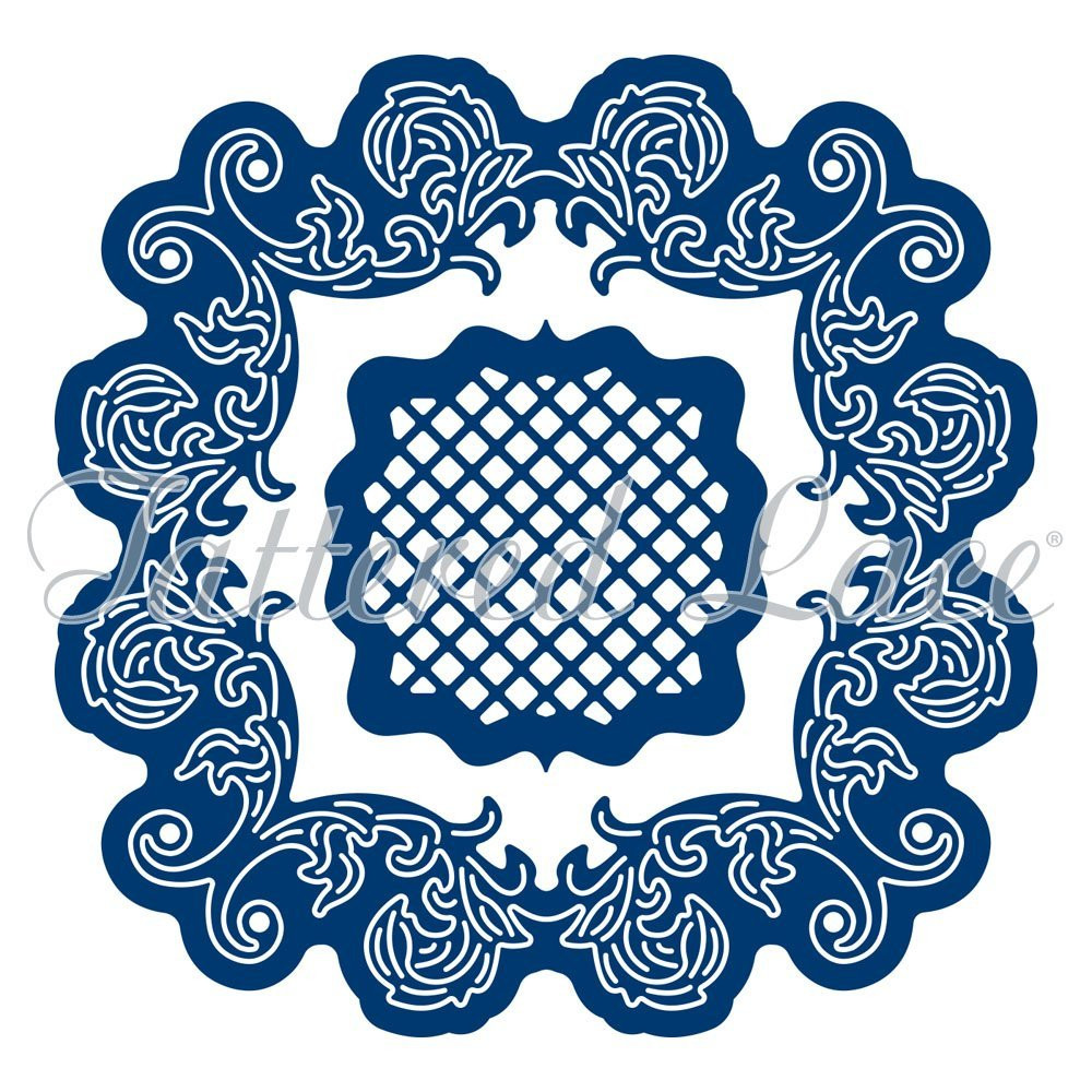 Tattered Lace Victorian Dots & Stripes Label ETL262 Cutting Die