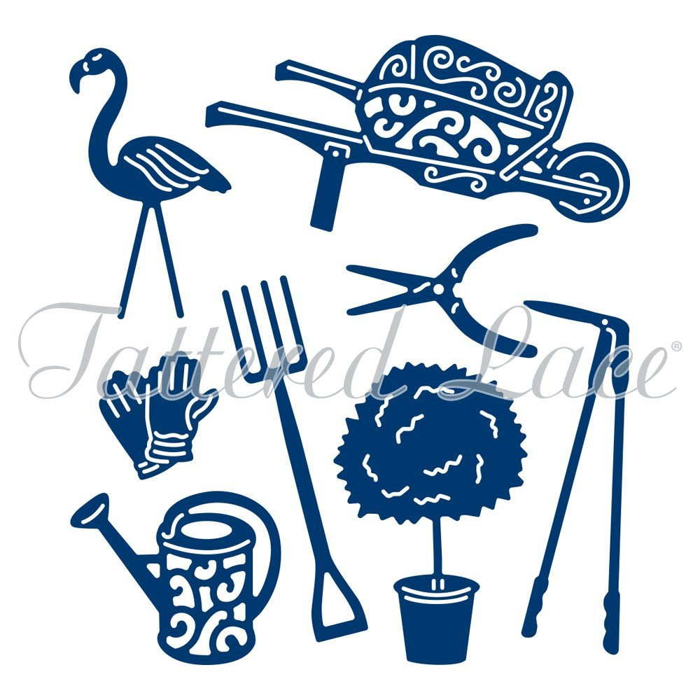 Tattered Lace Gardening Embellishments D1435 Cutting Die
