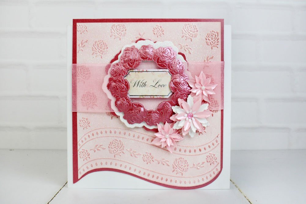 Tattered Lace Embossing Folder Victorian Rose EF159