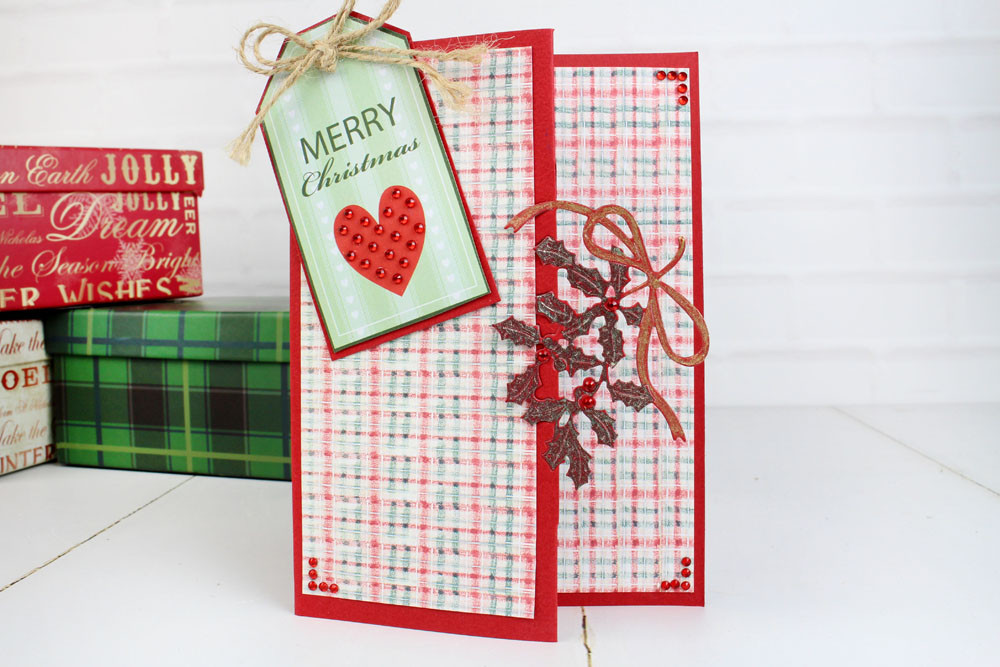 Tattered Lace Christmas Holly Over the Edge Cutting Die ETL303