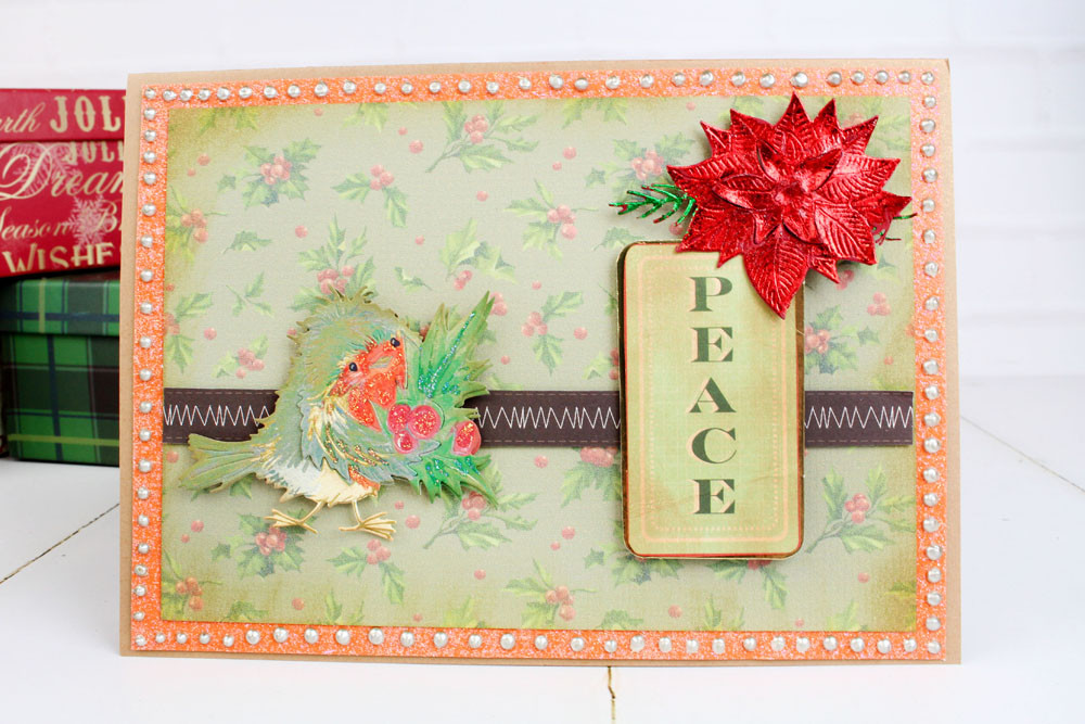 Tattered Lace Christmas Poinsettia Over the Edge Cutting Die ETL304