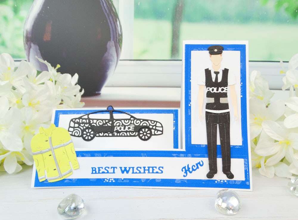 Tattered Lace RETIRED Build a Vehicle 5-Dies Set  D721 Police Taxi Ambulance