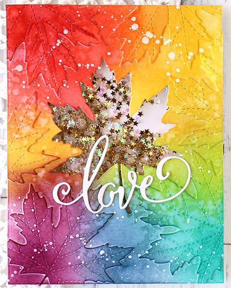 Poppystamps 100% Steel Die Swirled Love 1636