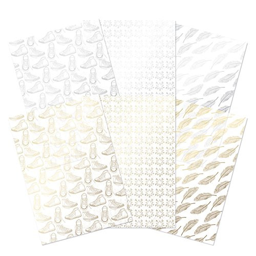Hunkydory Delicate Lace Luxury Foiled A4 Acetate Sheets