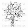 Hobby Art Foam Mounted Spring Bouquet FMSFBSET