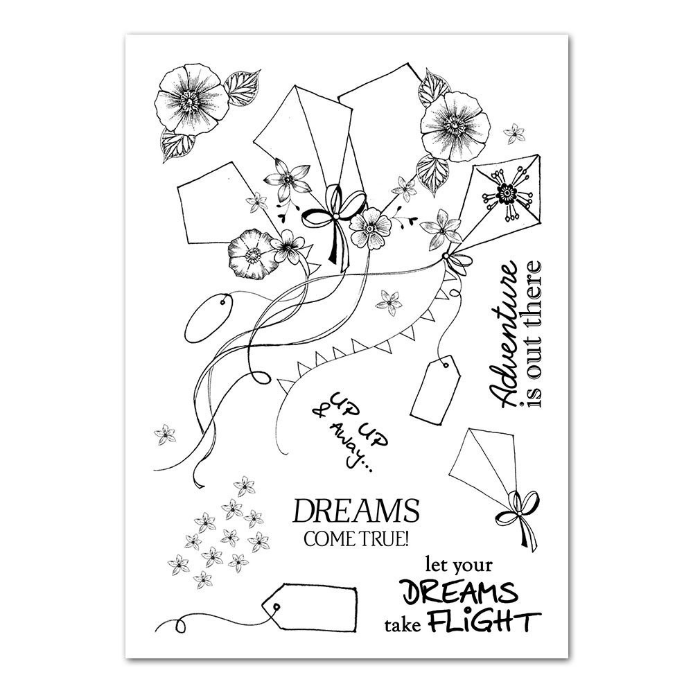 Tattered Lace Summer Kite Cutting Die & Stamp Set