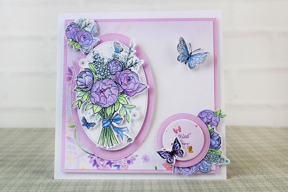 Tattered Lace Spring into Summer Bouquet Cutting Die & Stamp Set