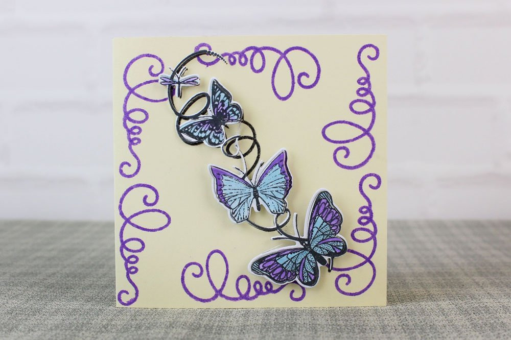 Tattered Lace Spring into Summer Butterflies Cutting Die & Stamp Set