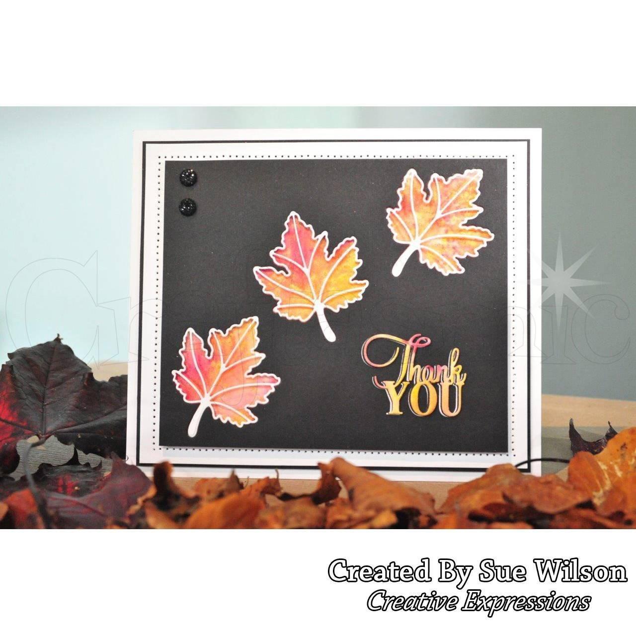 Sue Wilson Finishing Touches - Autumn Leaf Trio Craft Die CED1467 