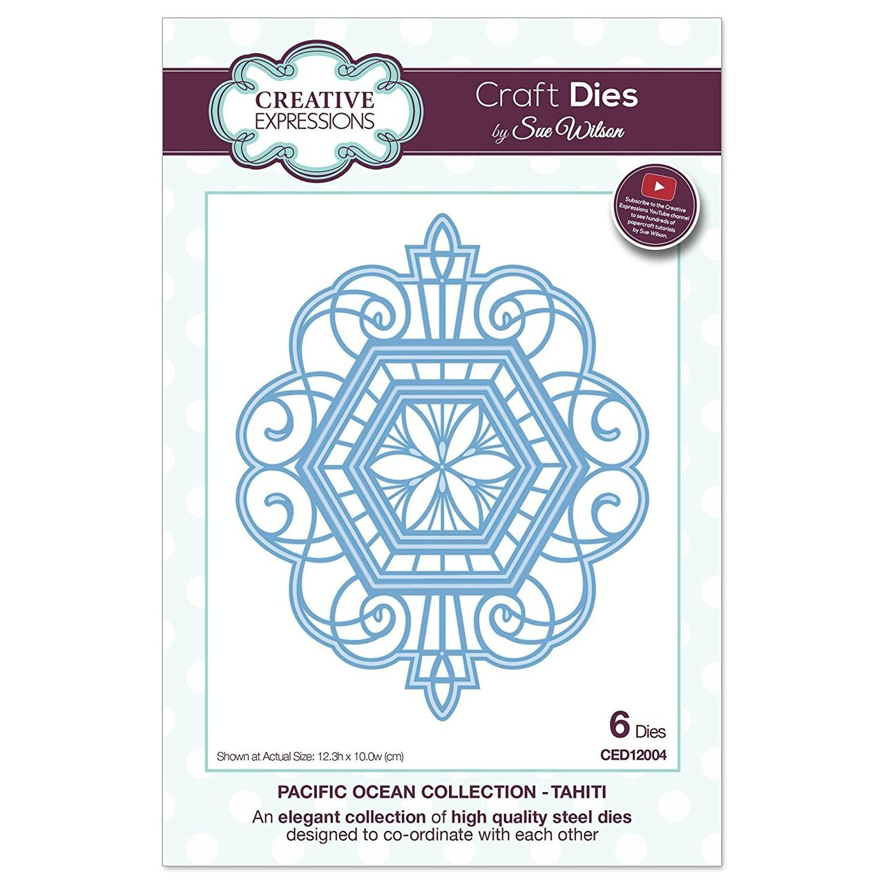Sue Wilson Pacific Ocean Collection - Tahiti Craft Die CED12004 