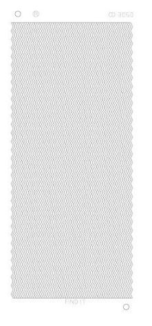 Find It Trading Zig Zag Lines Mirror Silver CD30508