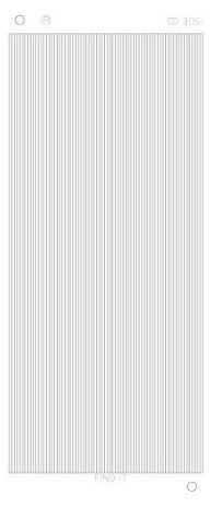 Find It Trading Straight  (Super Thin)  Lines Mirror Silver  CD3051Z