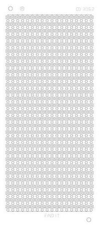 Find It Trading Floral Edge  Lines Mirror Silver CD30528